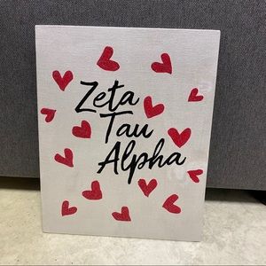 ZTA Heart 8x10 flat canvas
